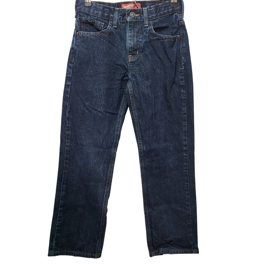 Arizona Jeans Co Kids‎ Dark Wash Straight Leg Denim Jeans 12 Regular
